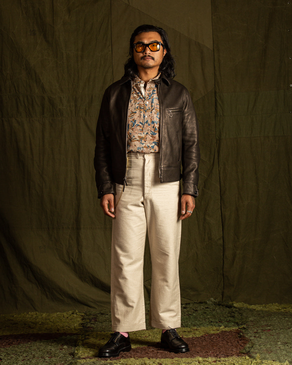 The Real McCoy's Linen Atelier Trousers - Beige - Standard & Strange