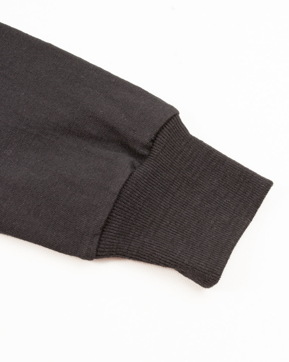 The Real McCoy's Loopwheeled Athletic Longsleeve Tee - Black - Standard & Strange