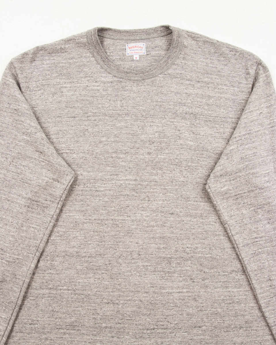 The Real McCoy's Loopwheeled Athletic Longsleeve Tee - Gray - Standard & Strange