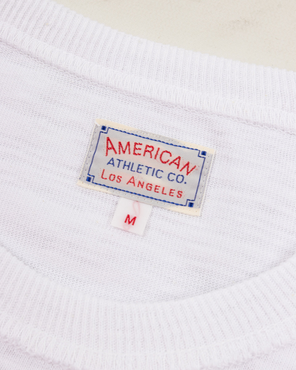 The Real McCoy's Loopwheeled Athletic Longsleeve Tee - White - Standard & Strange