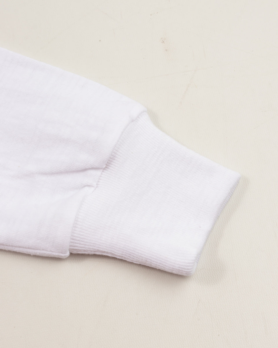 The Real McCoy's Loopwheeled Athletic Longsleeve Tee - White - Standard & Strange