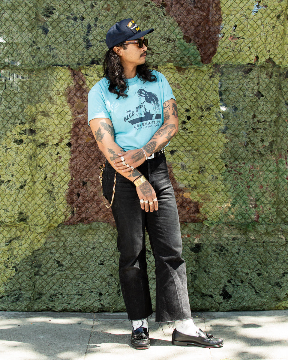 The Real McCoy's Military Tee / The Blue Ghost - Teal - Standard & Strange