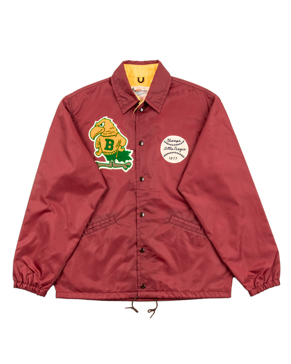 NYLON COACH JACKET / BIRDIES - BURGUNDY M NYLON COACH JACKET / BIRDIES - BURGUNDY M