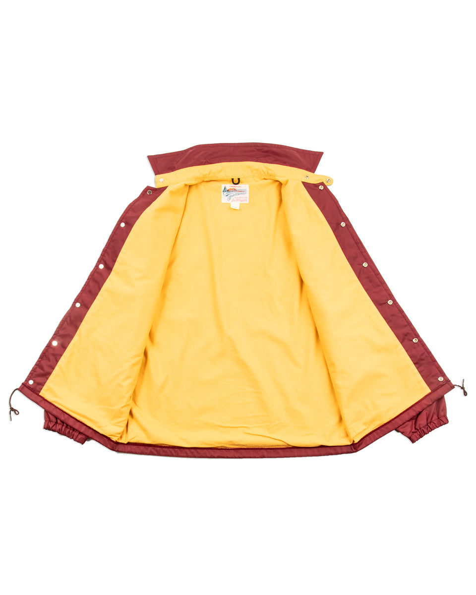 The Real McCoy's Nylon Coach Jacket / Birdies - Burgundy - Standard & Strange