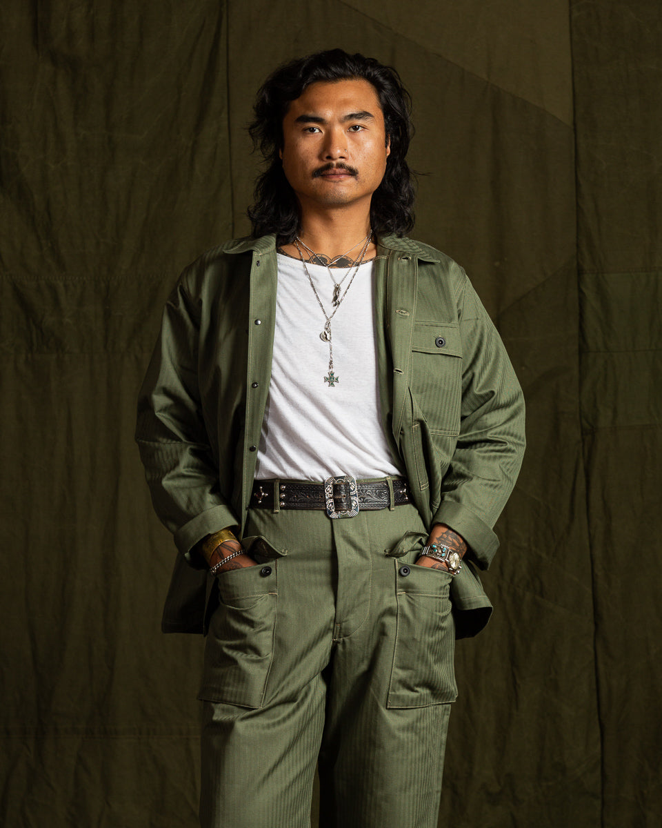 The Real McCoy's P-44 Utility Coat - Sage Green - Standard & Strange