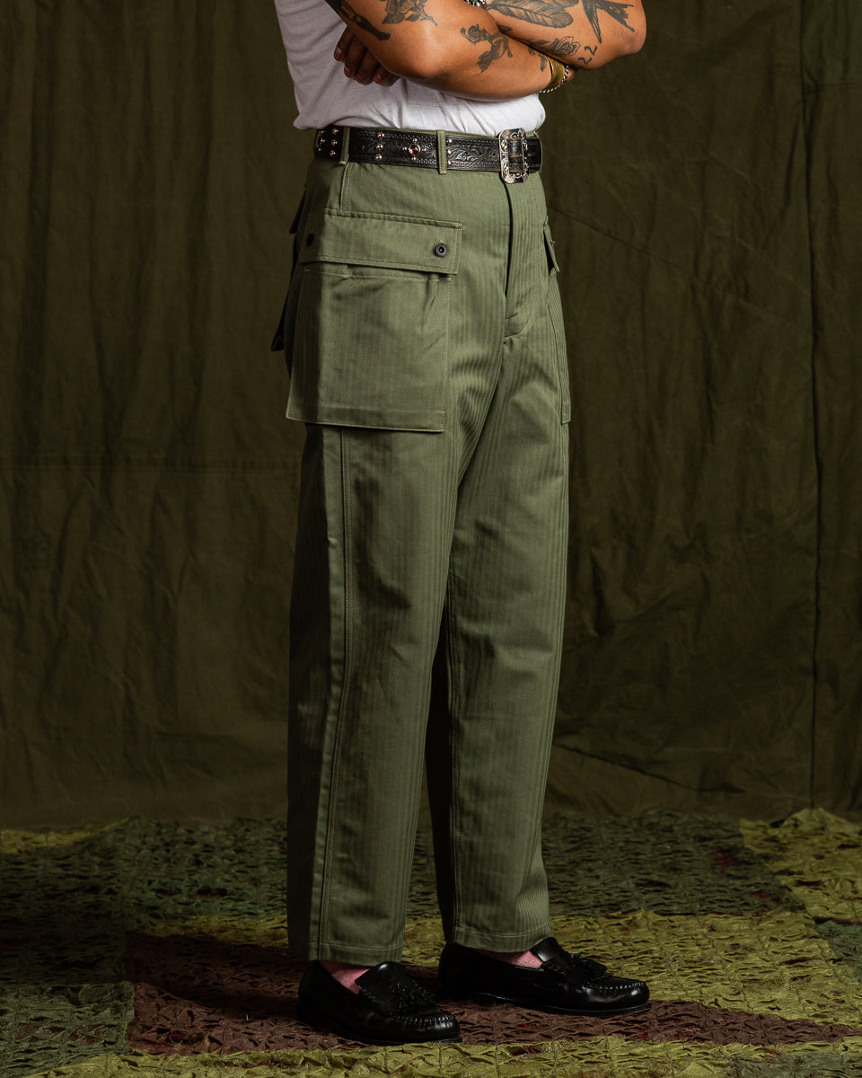 The Real McCoy's P-44 Utility Trousers - Sage Green - Standard & Strange