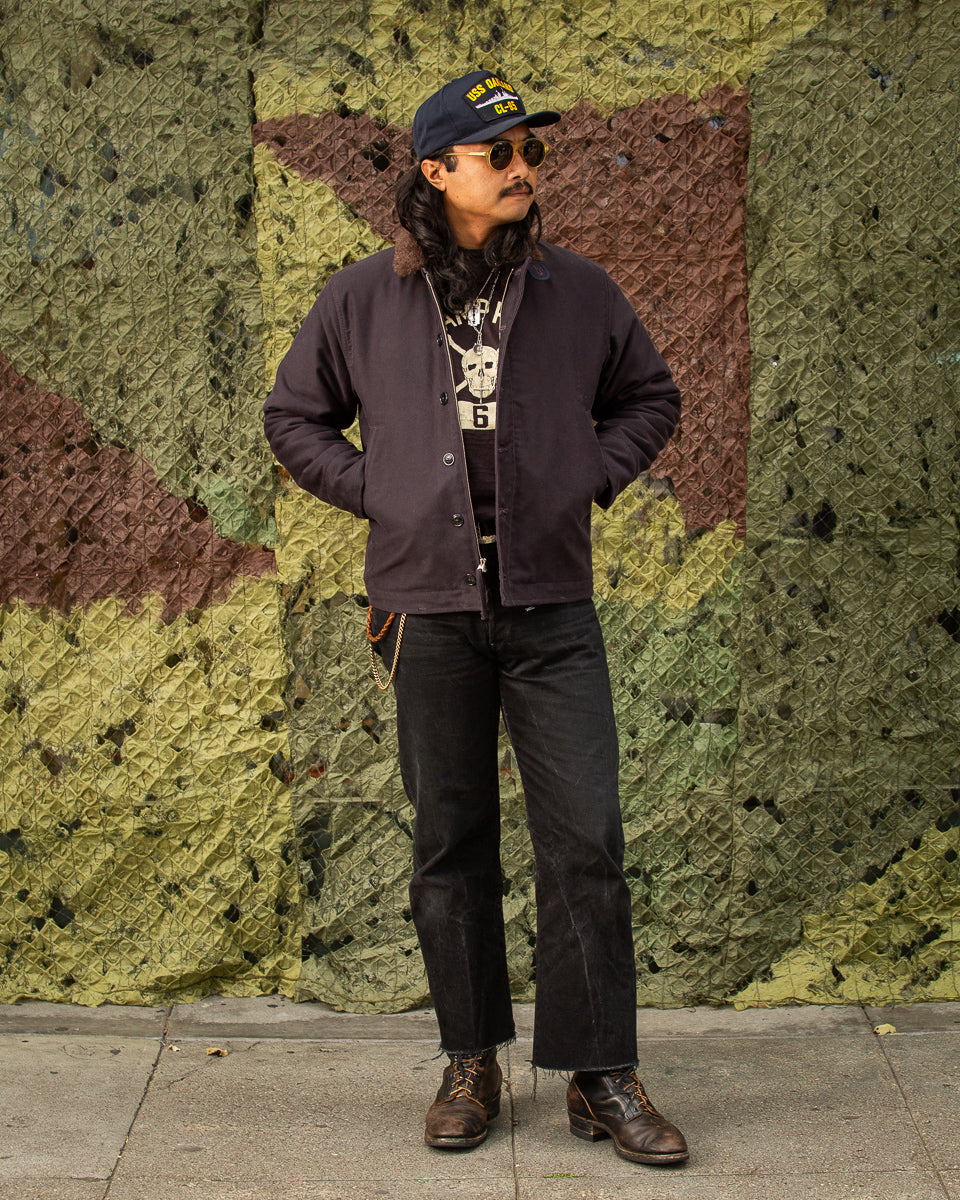 The Real McCoy's The Real McCoy's N-1 Deck Jacket (2021 Model) - Navy (Plain) - Standard & Strange