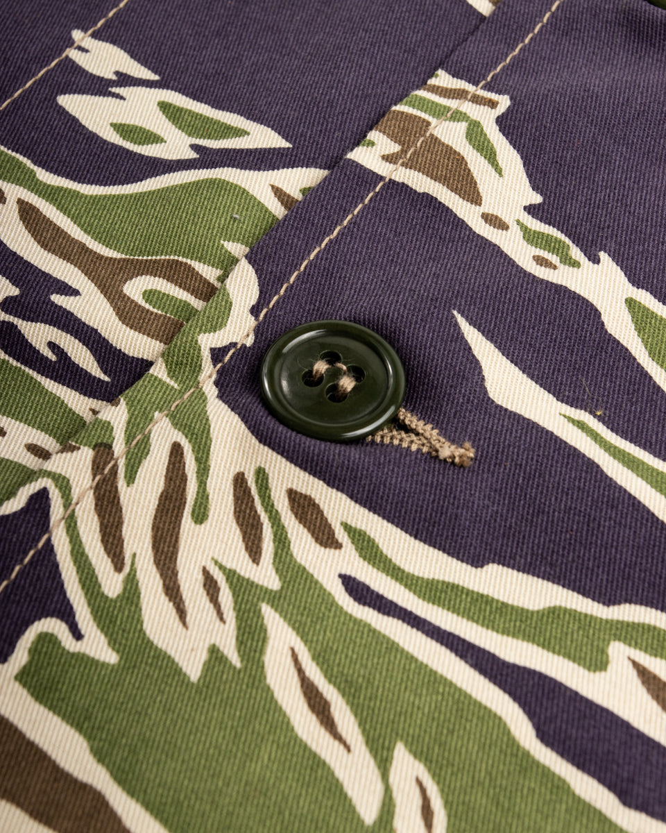 The Real McCoy's Tiger Camouflage Shirt - Late War Green - Standard & Strange