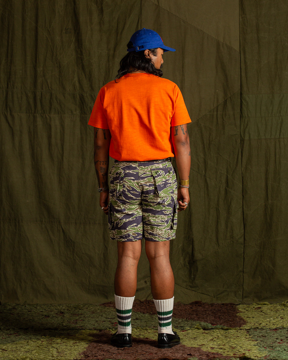 The Real McCoy's Tiger Camouflage Civilian Shorts - Late War Green - Standard & Strange