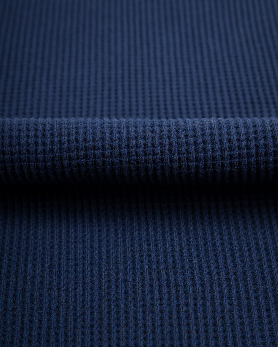 The Real McCoy's Waffle Thermal Shirt S/S - Navy - Standard & Strange
