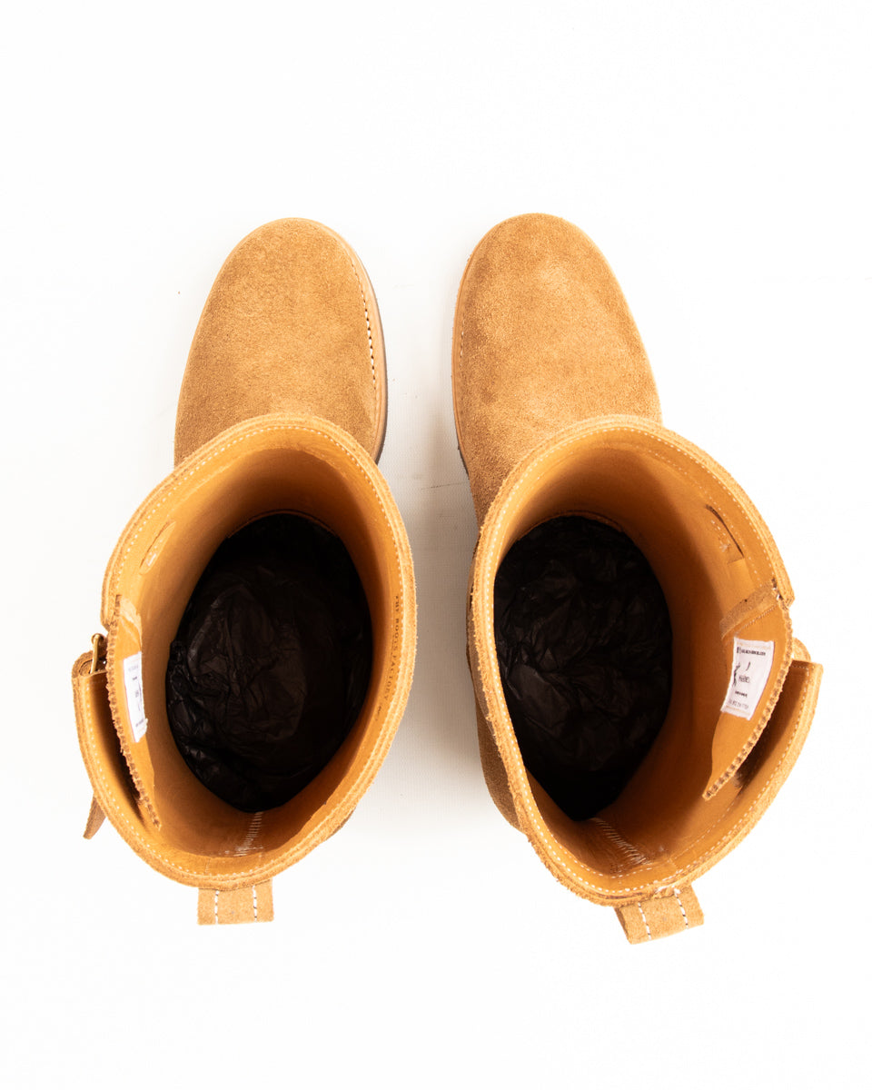 Rolling Dub Trio Griffin Engineer Boot - Dark Beige Suede - Standard & Strange