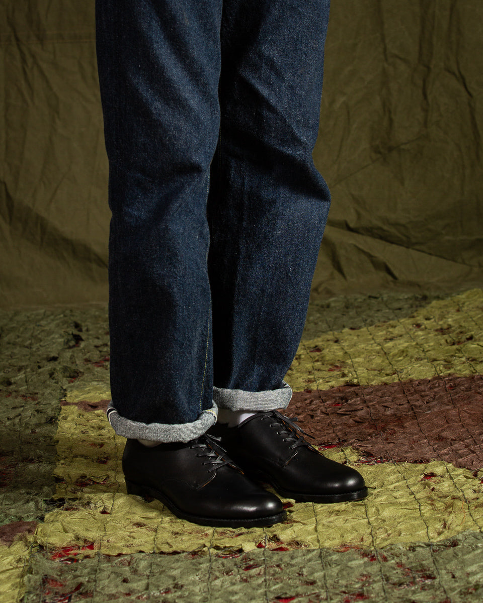 Rolling Dub Trio Masterpiece Derby Shoes - Black Japanese Box Calf - Standard & Strange