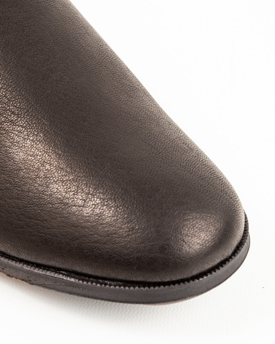 Rolling Dub Trio Swan Slip On - Black Deerskin - Standard & Strange