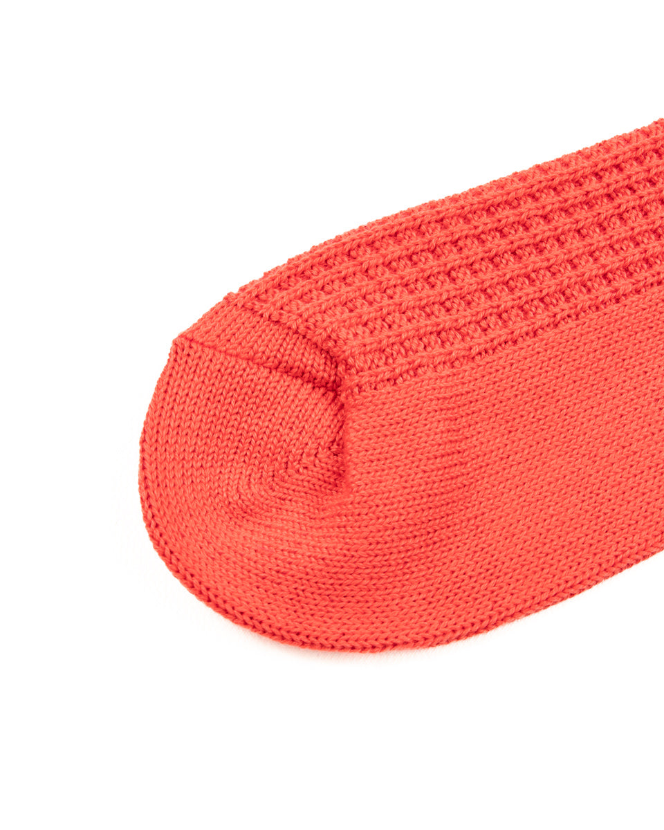 RoToTo Cotton Waffle Socks - Light Red - Standard & Strange