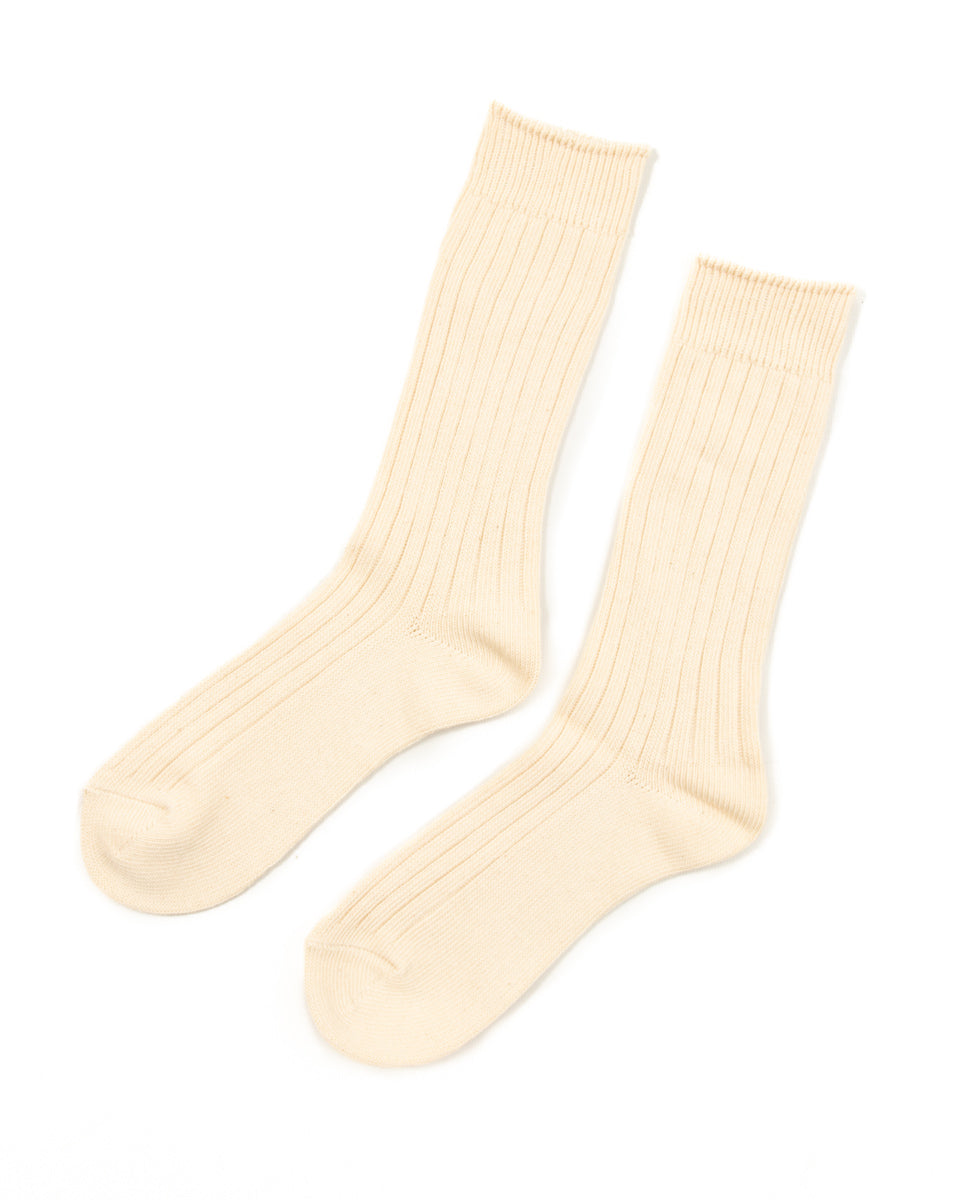 RoToTo Organic Cotton Daily 3-pack Sock - Ecru - Standard & Strange