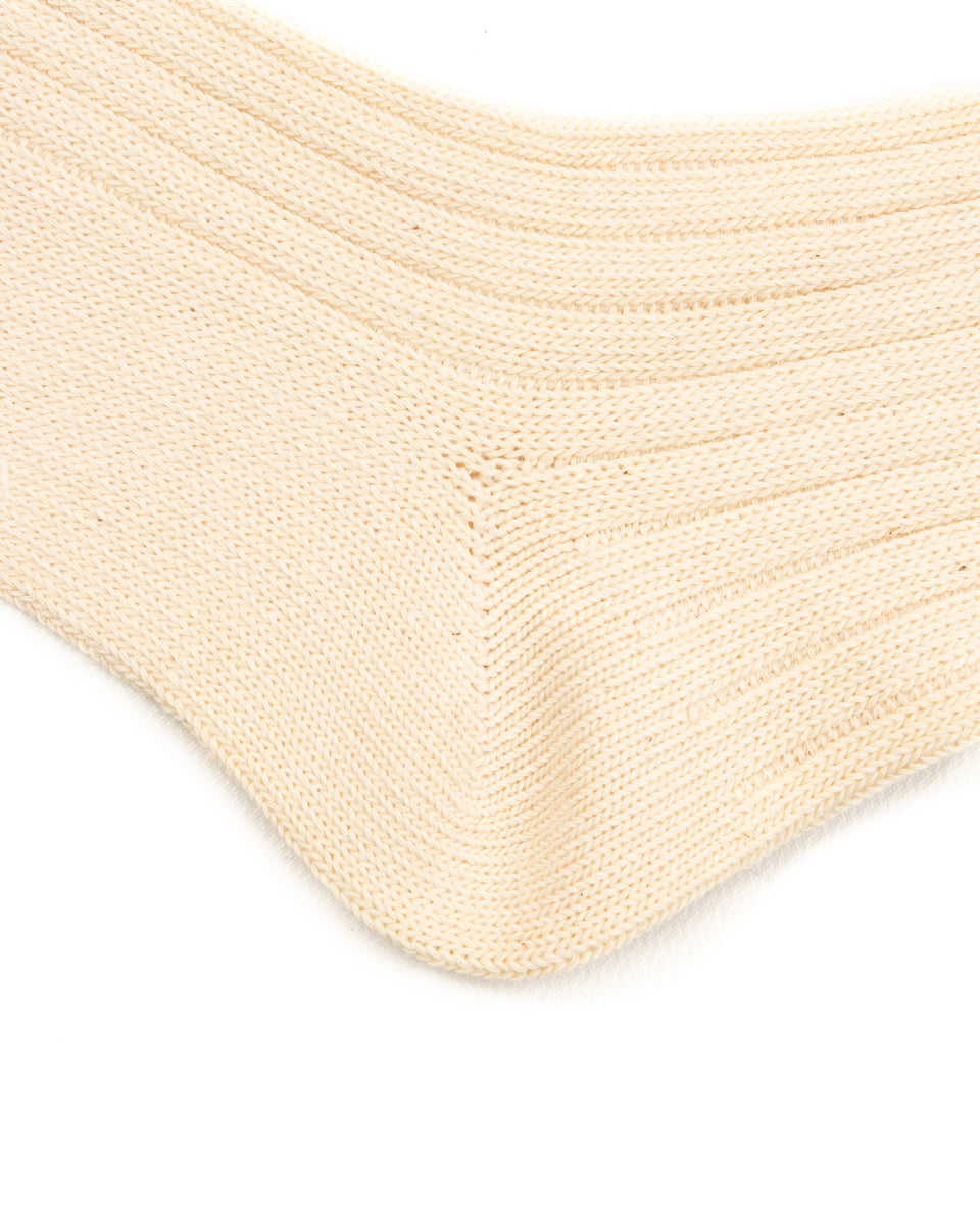 RoToTo Organic Cotton Daily 3-pack Sock - Ecru - Standard & Strange