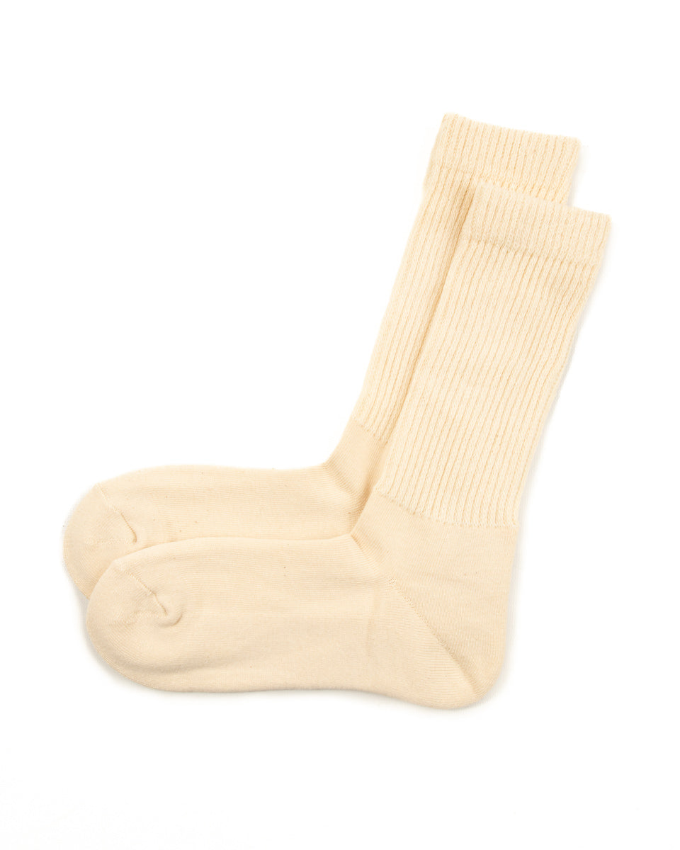 RoToTo Organic Cotton Daily 3-pack Sock - Ecru - Standard & Strange