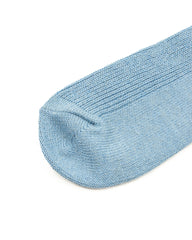 RoToTo Washi/Recycle Cotton Rib Socks - Sax - Standard & Strange