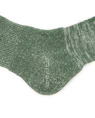 RoToTo Washi Pile Crew Socks - Dark Green - Standard & Strange