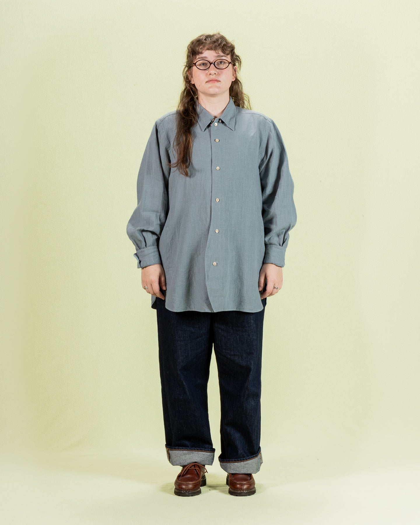 Senui Inside Pockets Shirt - Ice Washer Dry Linen - Standard & Strange