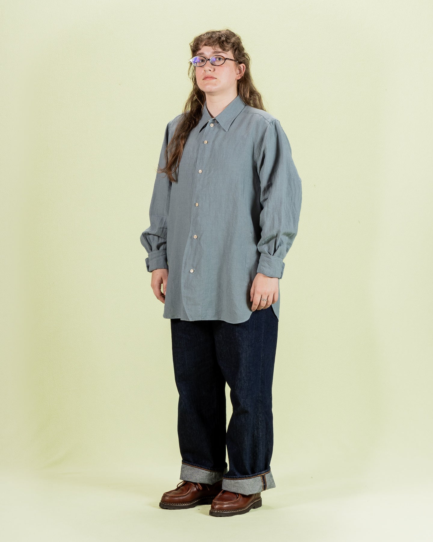 Senui Inside Pockets Shirt - Ice Washer Dry Linen - Standard & Strange