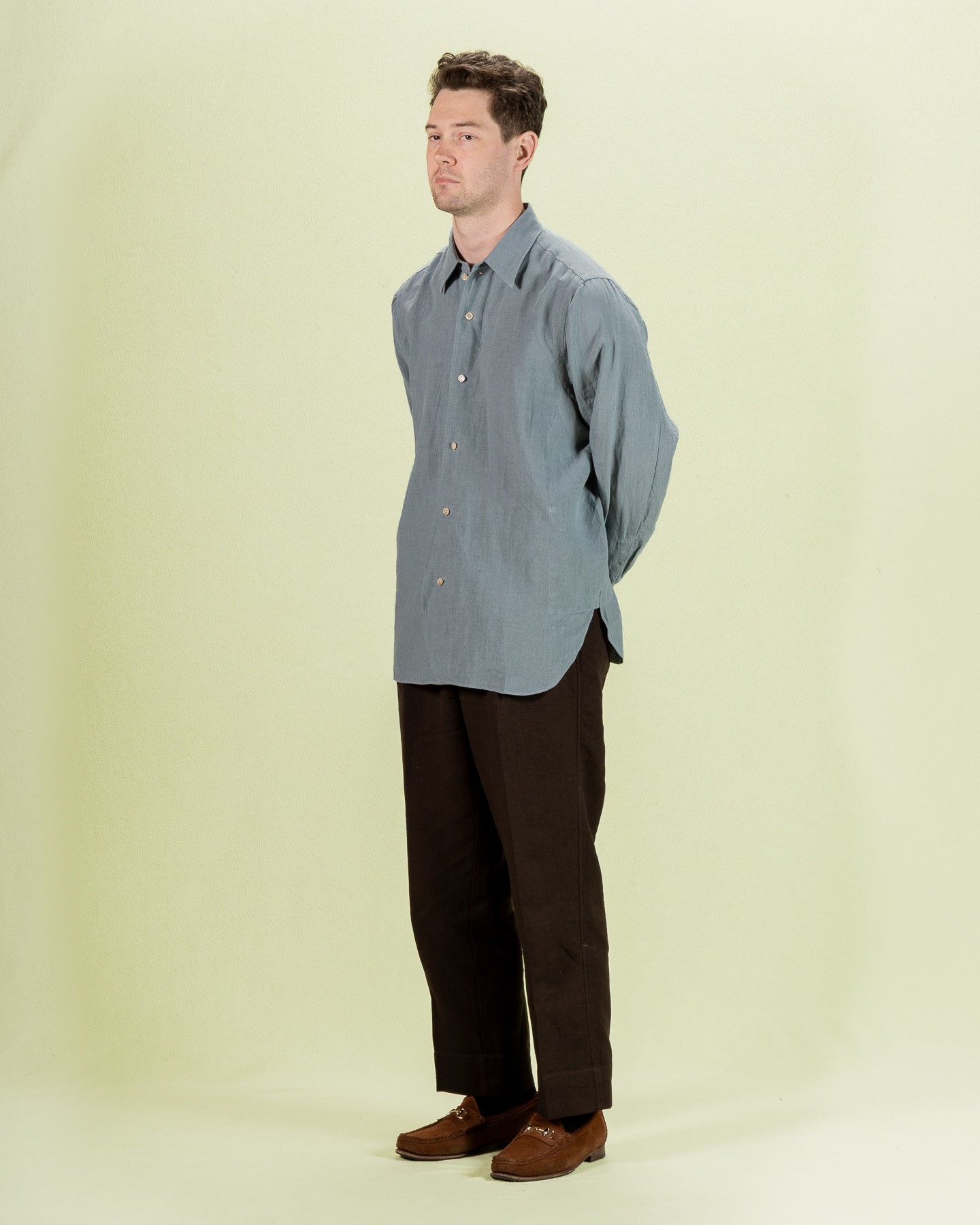 Senui Inside Pockets Shirt - Ice Washer Dry Linen - Standard & Strange