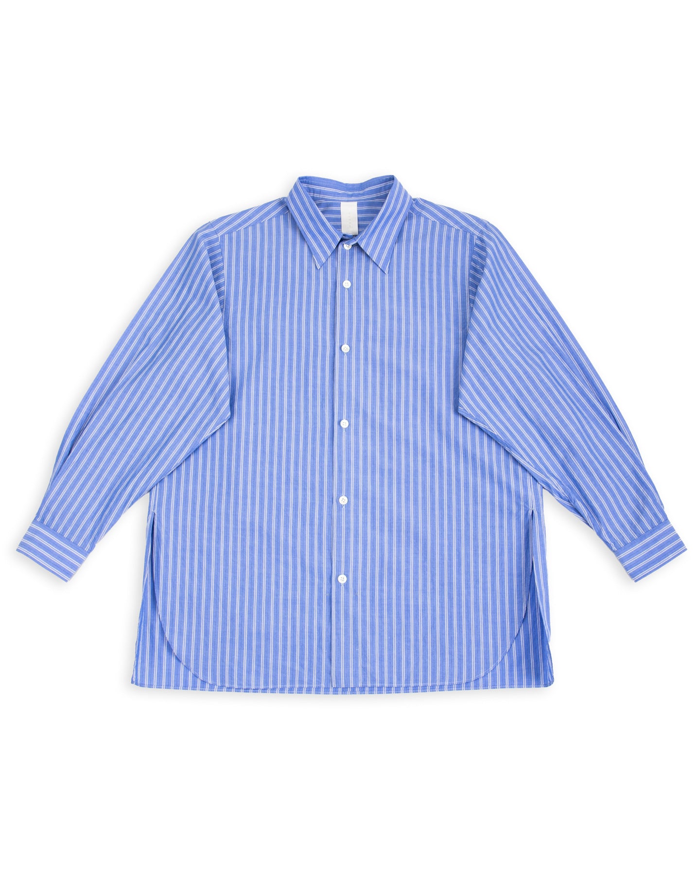 トップス mare Side Slit Overshirt BLUE(Pattern) Sally Side Slit Shirt - Blue 38/OS – Standard & Strange