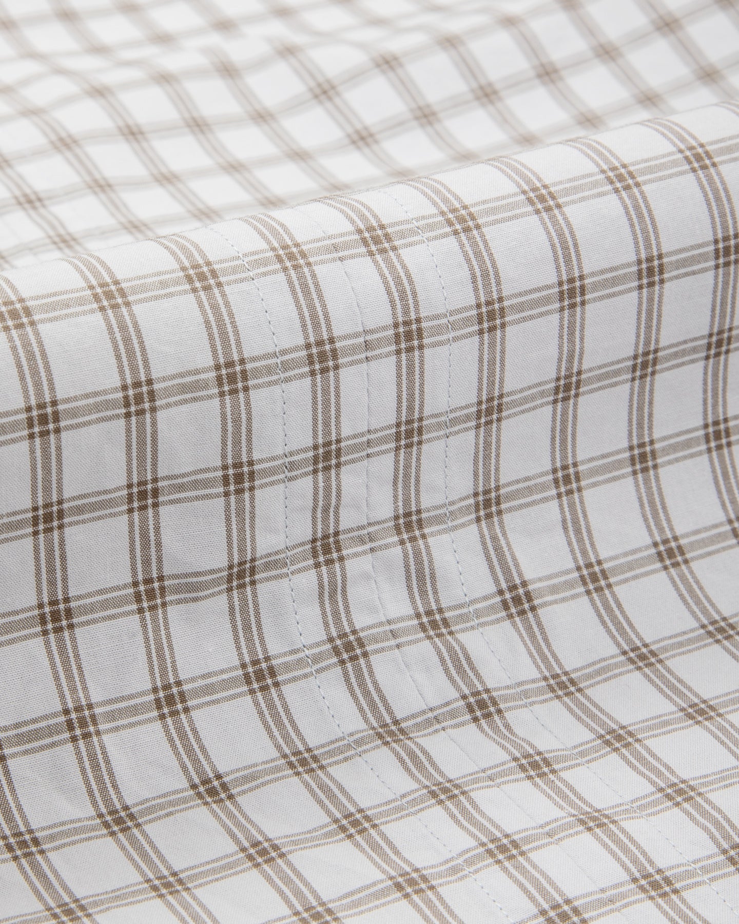 Senui Sally Side Slit Shirt - Green/Gray OG Typewriter Check 38/OS - Standard & Strange