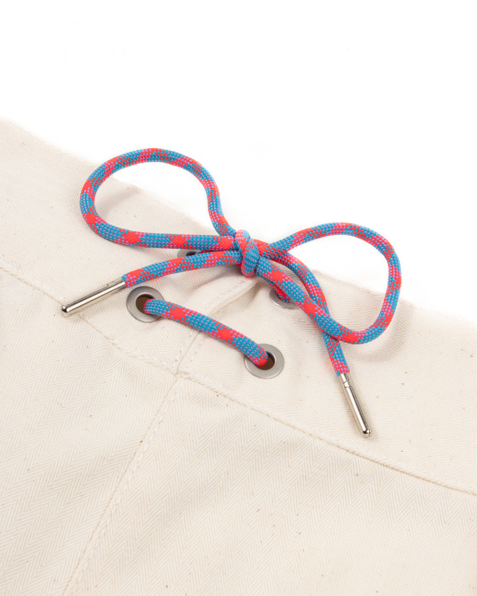 W'Menswear Crazy Border Trouser - Off-White - Standard & Strange