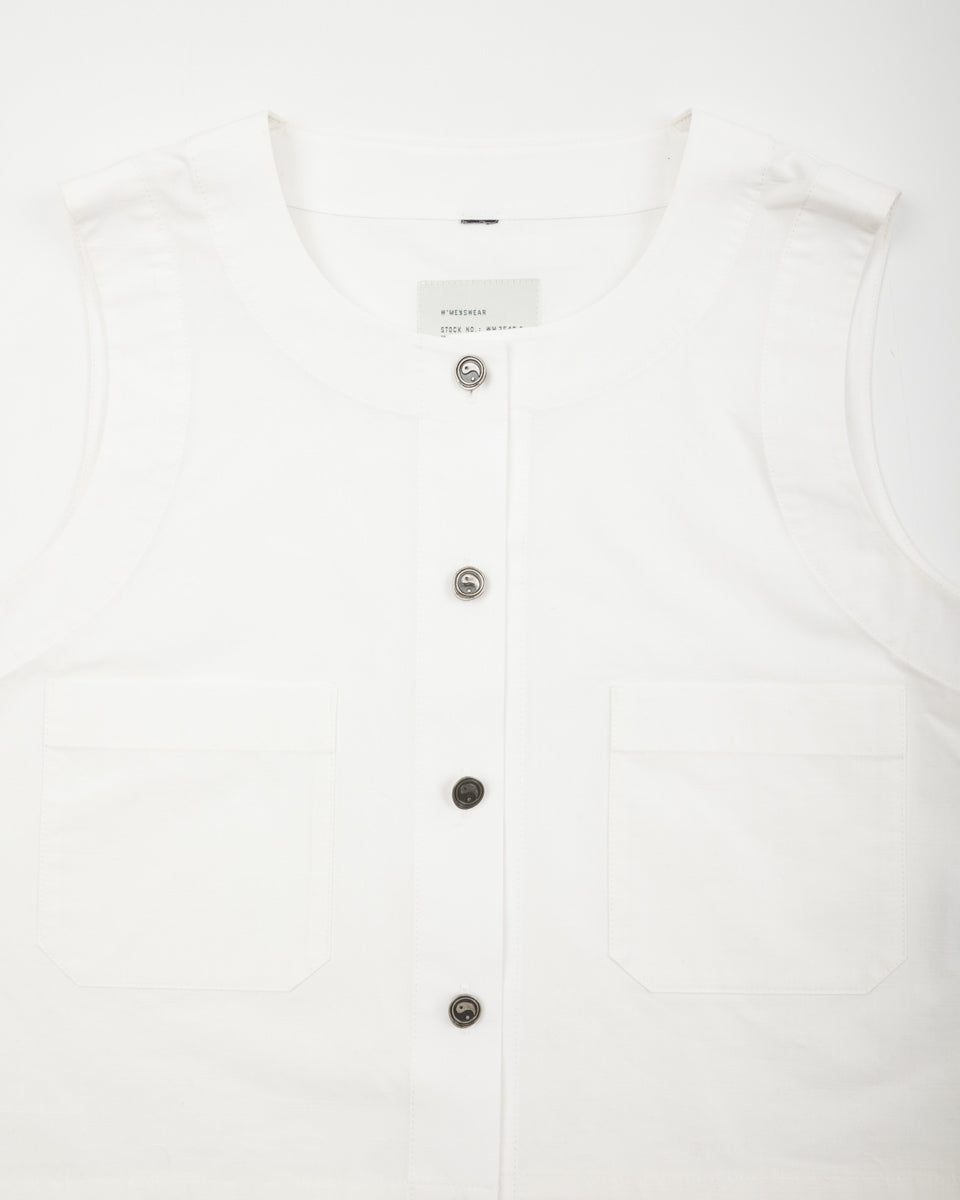 W'Menswear Naa Shirt - Off-White Cotton Nylon - Standard & Strange