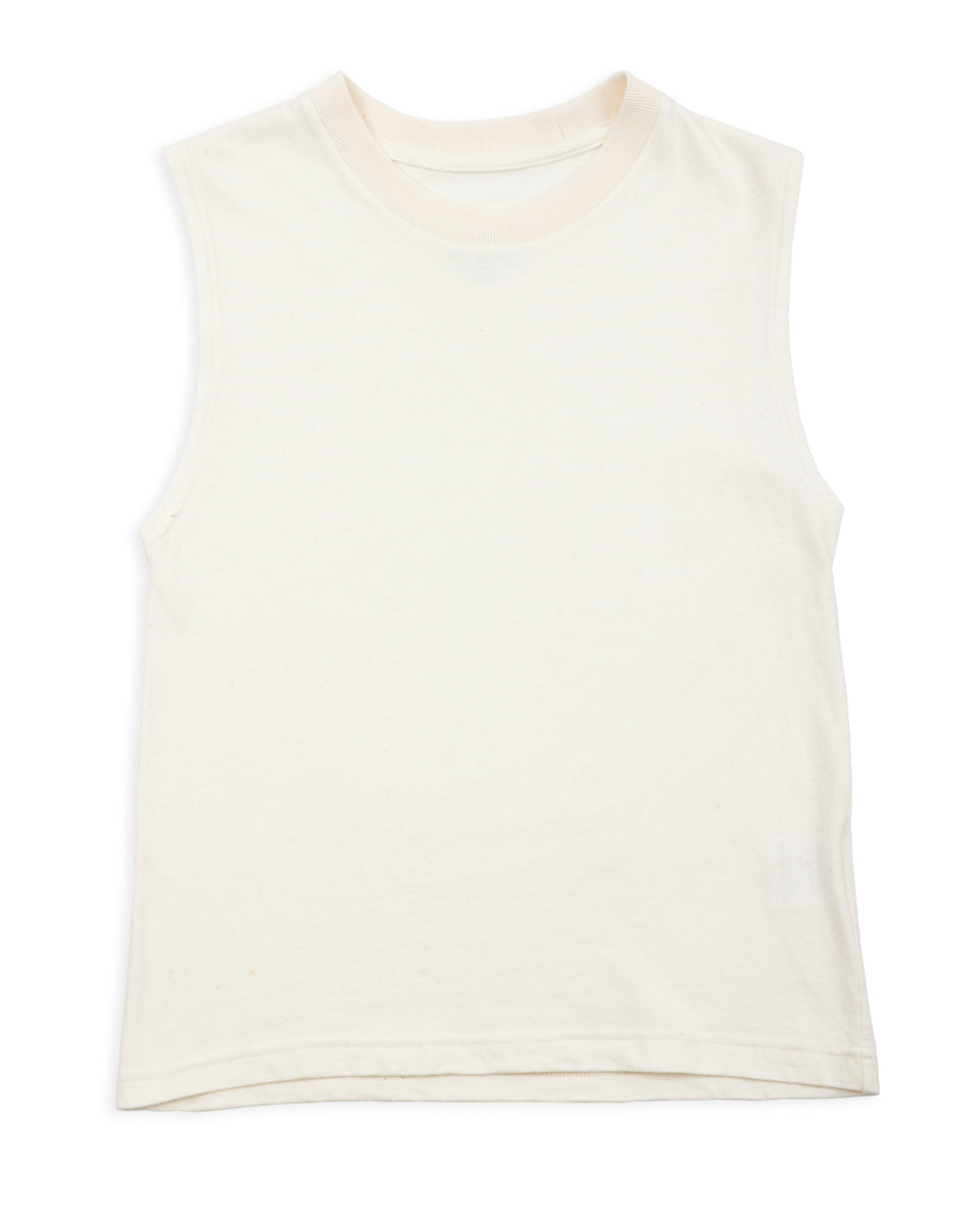 W'Menswear W'mens Tank - Oatmeal Cotton/Hemp - Standard & Strange