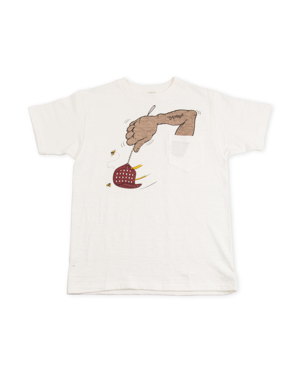 John Gluckow Arm in the Pocket T-Shirt - Off-White - Standard & Strange