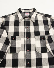 Warehouse Flannel Shirt (A) - Black (O/W) - Standard & Strange