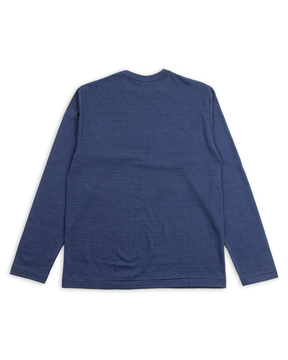 Warehouse Long Sleeve Crew Neck Tee - Navy - Standard & Strange