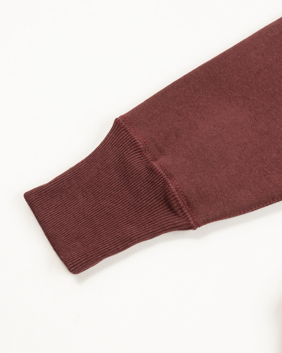 Warehouse Lot 483 Reverse Weave Loopwheel Sweatshirt - Bordeaux - Standard & Strange