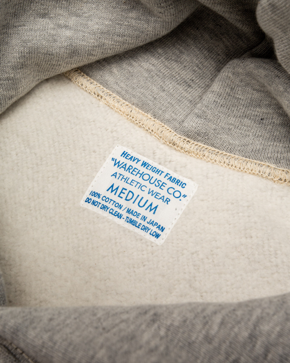 Warehouse Lot 484 Reverse Weave Loopwheel Pullover Hoodie - Heather Gray - Standard & Strange