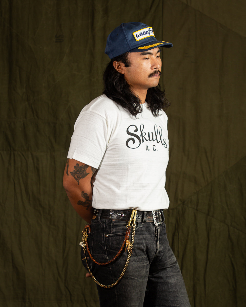 John Gluckow Skulls Athletic Club Tee - Off-White - Standard & Strange