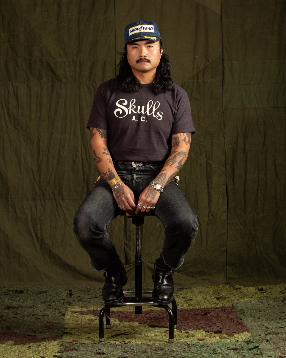 John Gluckow Skulls Athletic Club Tee - Sumikuro - Standard & Strange