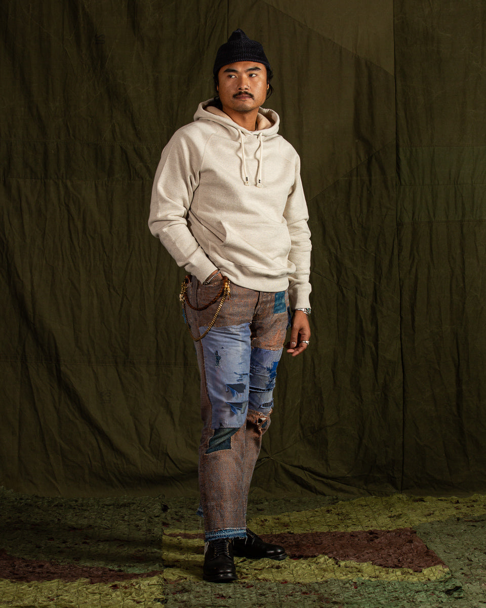 Wonder Looper Fleeced Foxfibre® Pullover Hoodie - Oatmeal - Standard & Strange