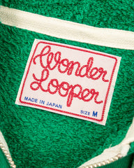Wonder Looper Super Looper French Terry Zip Hoodie - Green - Standard & Strange