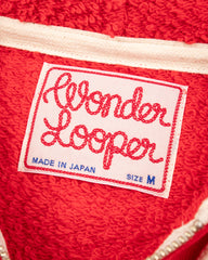 Wonder Looper Super Looper French Terry Zip Hoodie - Red - Standard & Strange