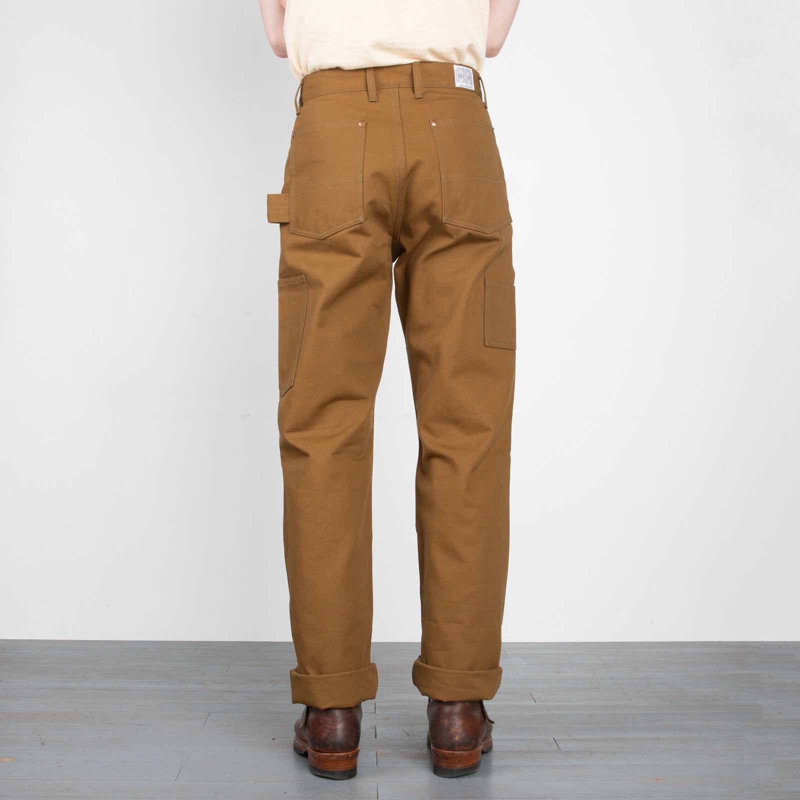 The Real McCoy's 8 Hour Union Brown Canvas Double Knee Trouser - Standard & Strange