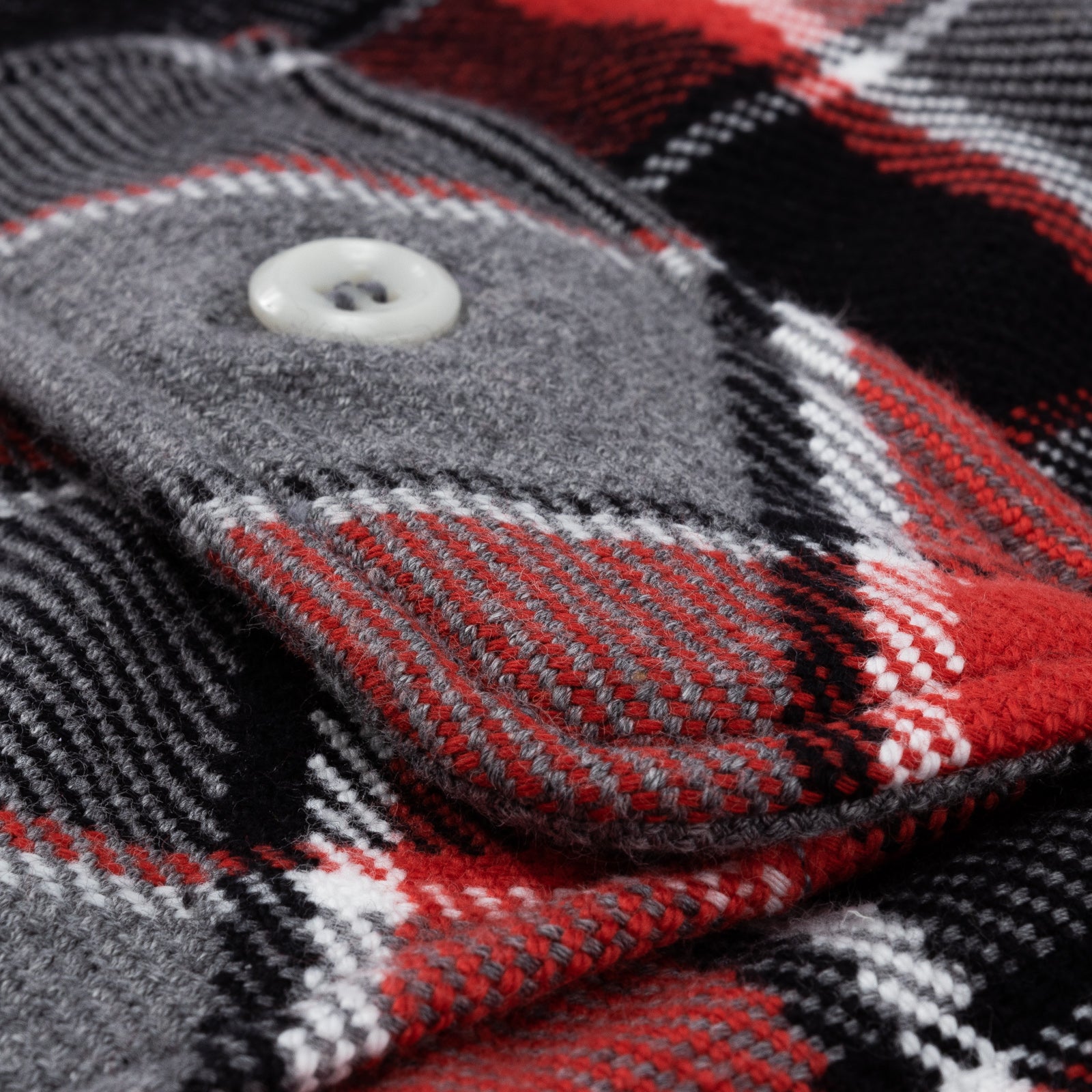 The Real McCoy's 8HU Napped Flannel Shirt / Tongass Plaid - Red - Standard & Strange