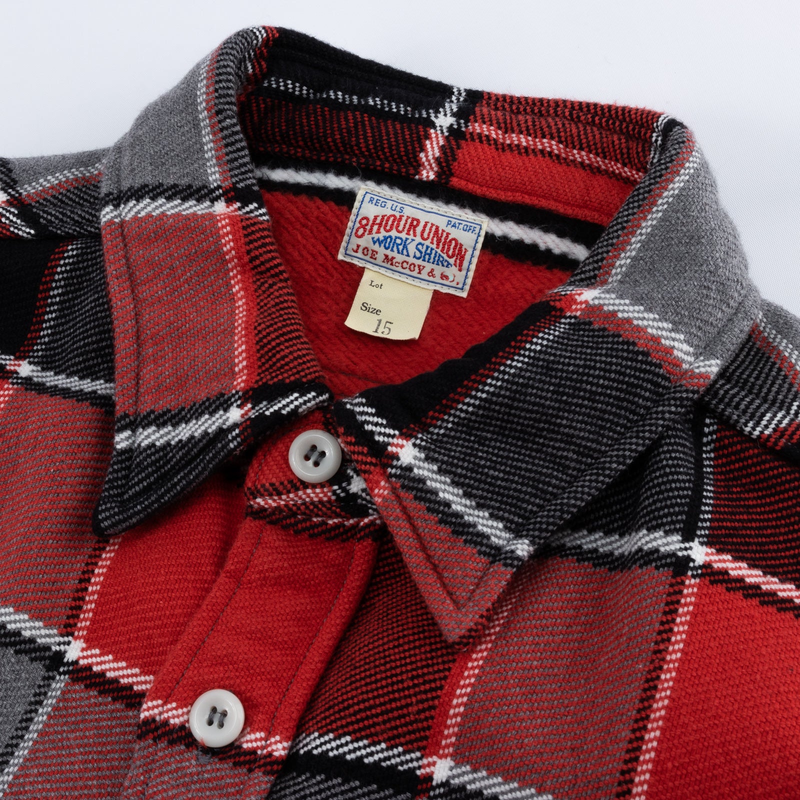 The Real McCoy's 8HU Napped Flannel Shirt / Tongass Plaid - Red - Standard & Strange