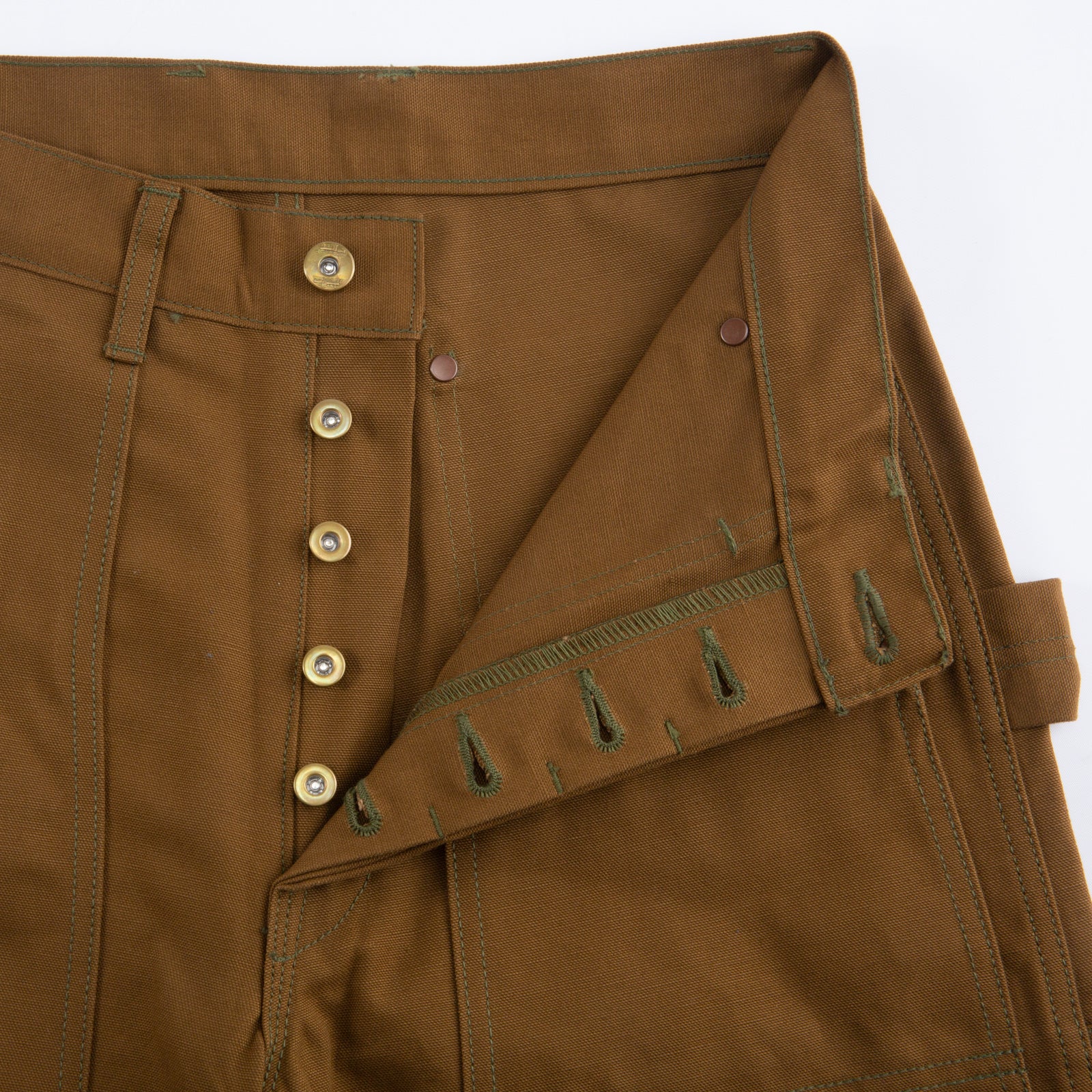 The Real McCoy's 8 Hour Union Brown Canvas Double Knee Trouser - Standard & Strange