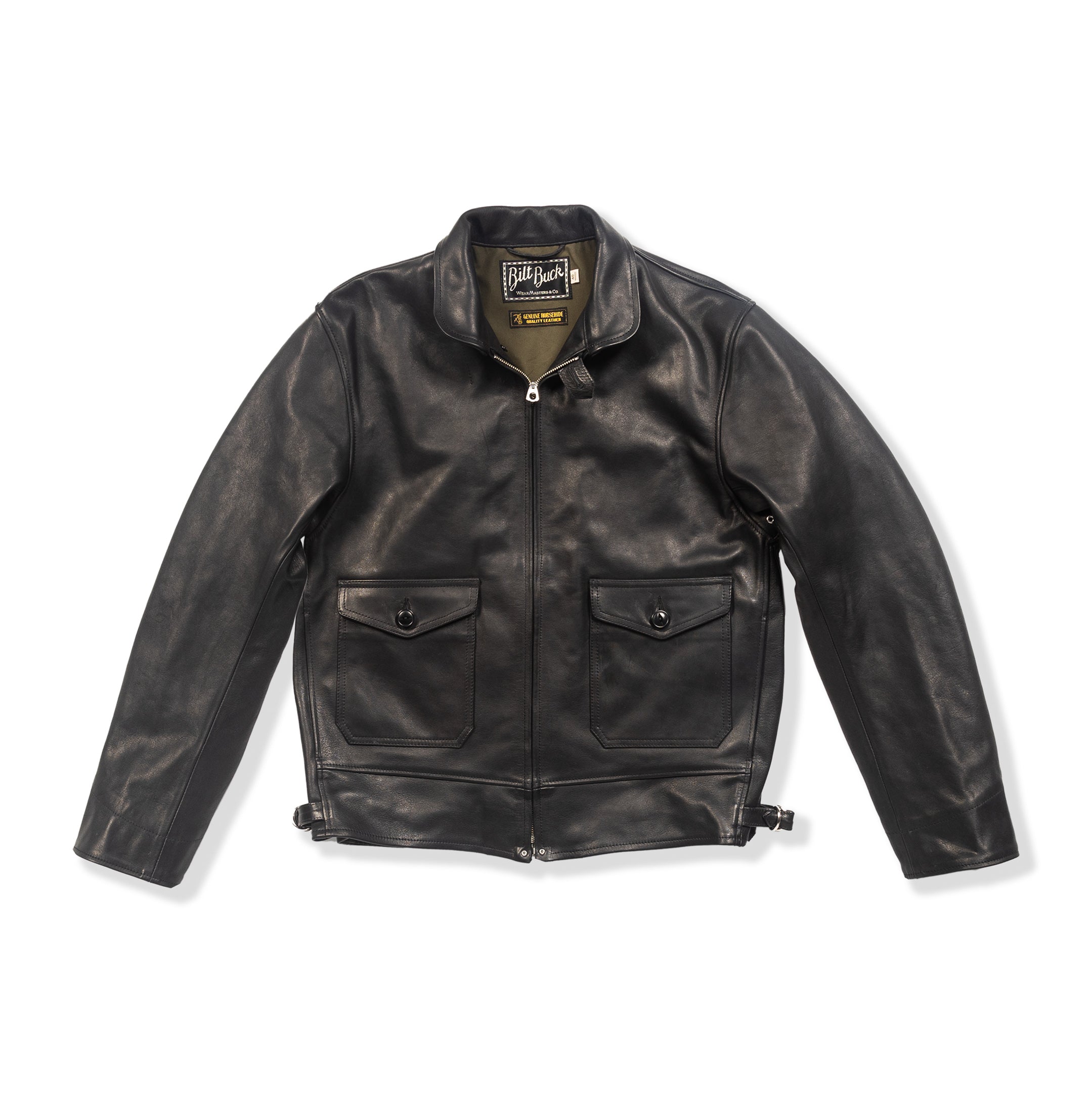Attractions Horsehide A-1 Zip Jacket - Black - Standard & Strange