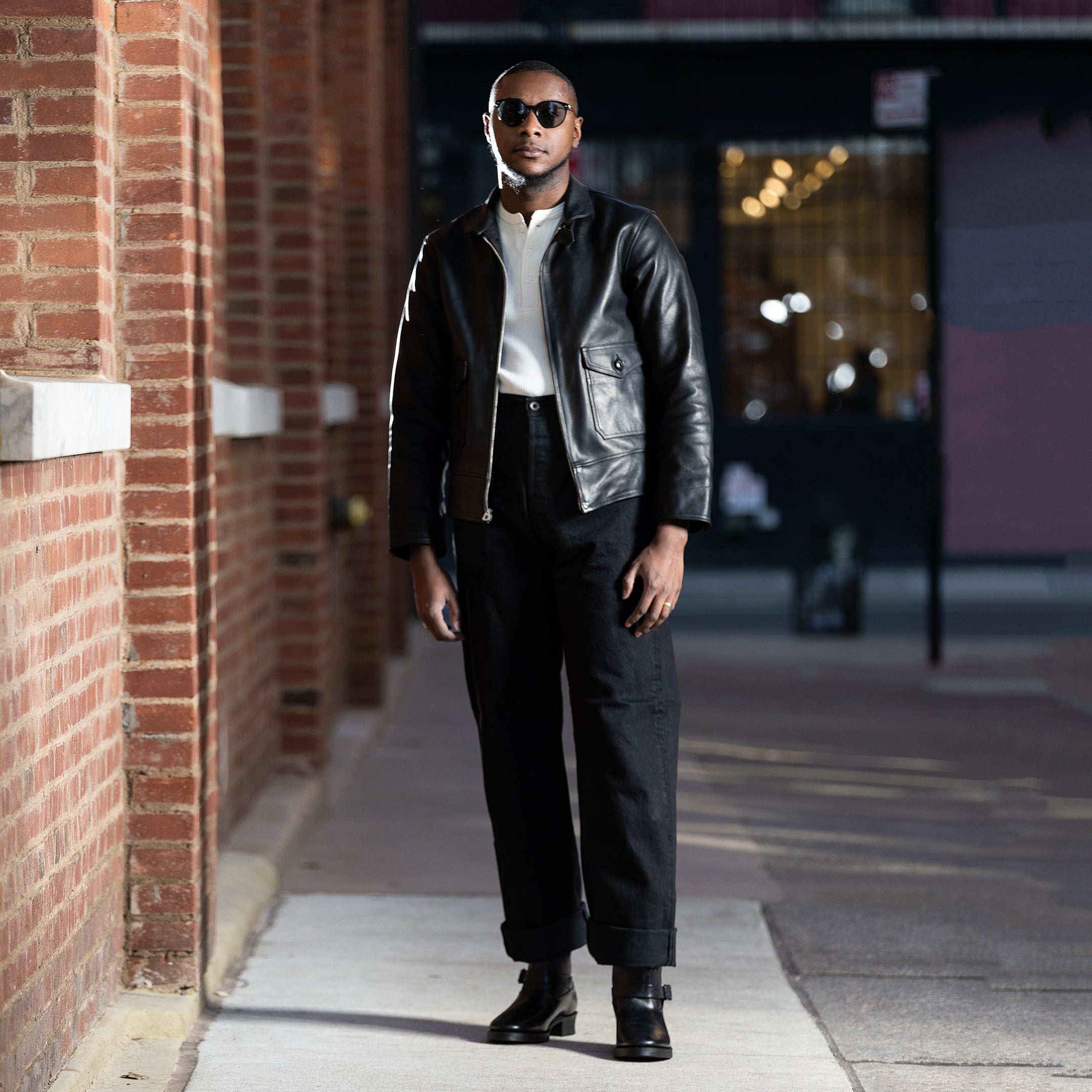 Attractions Horsehide A-1 Zip Jacket - Black - Standard & Strange