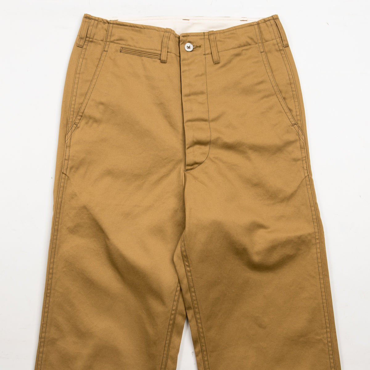 Black Sign Khaki Chino Trousers Type 2 - Beige (Unhemmed) - Standard & Strange