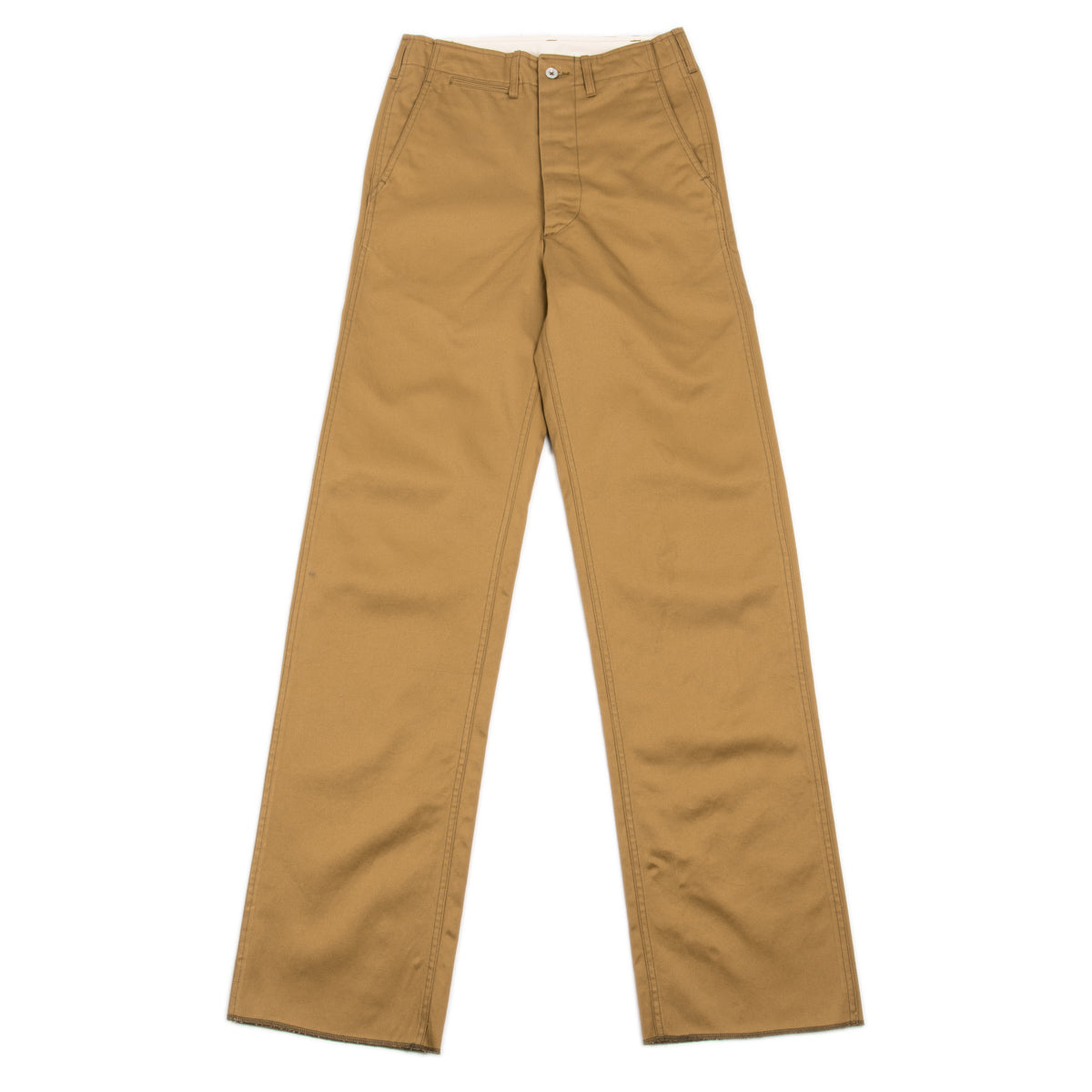 Black Sign Khaki Chino Trousers Type 2 - Beige (Unhemmed) - Standard & Strange