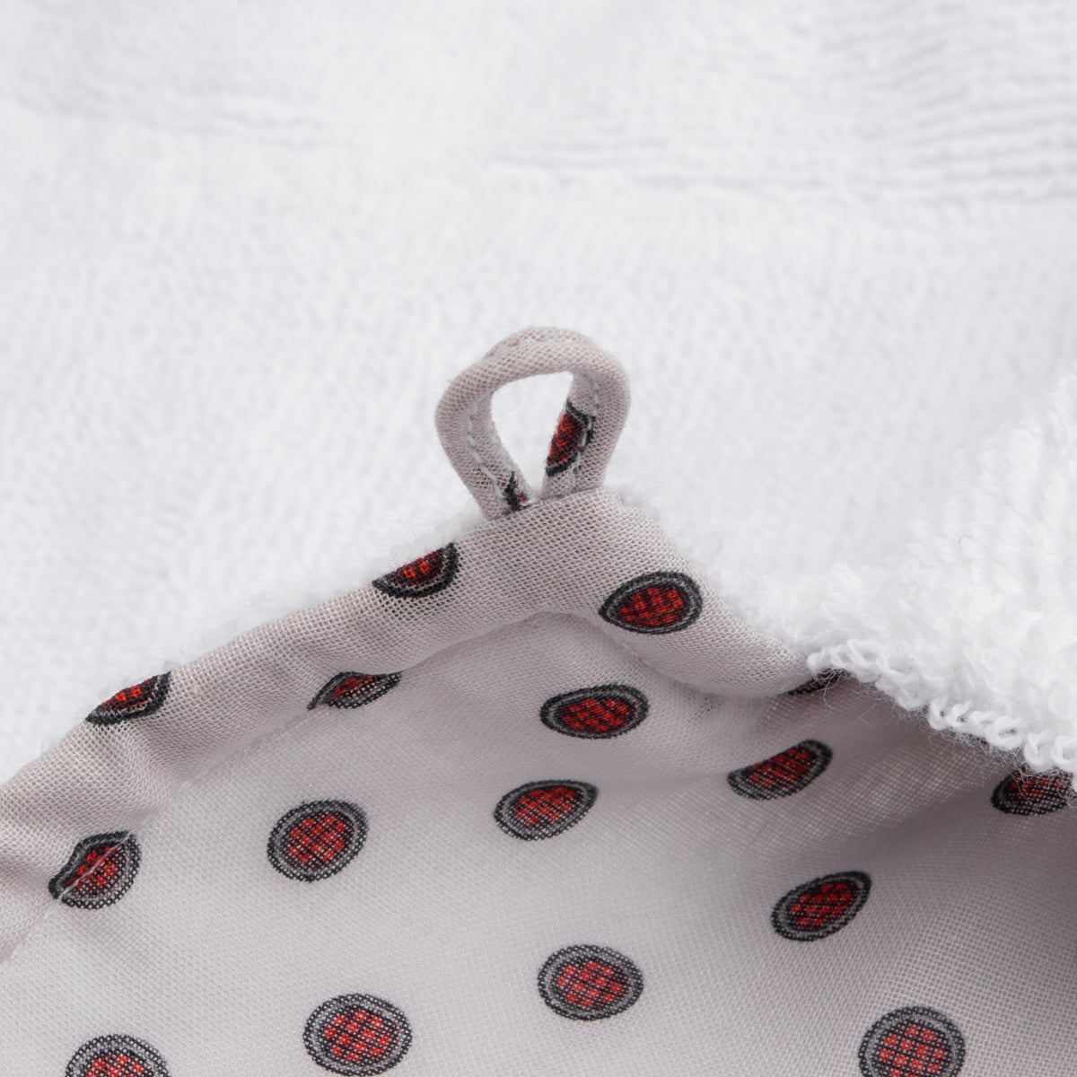 Bryceland's Co Towel Shirt - White w/ Navy/Red Circles - Standard & Strange